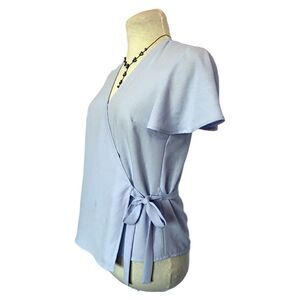1.STATE Women's Blue Wrap Top Size XS